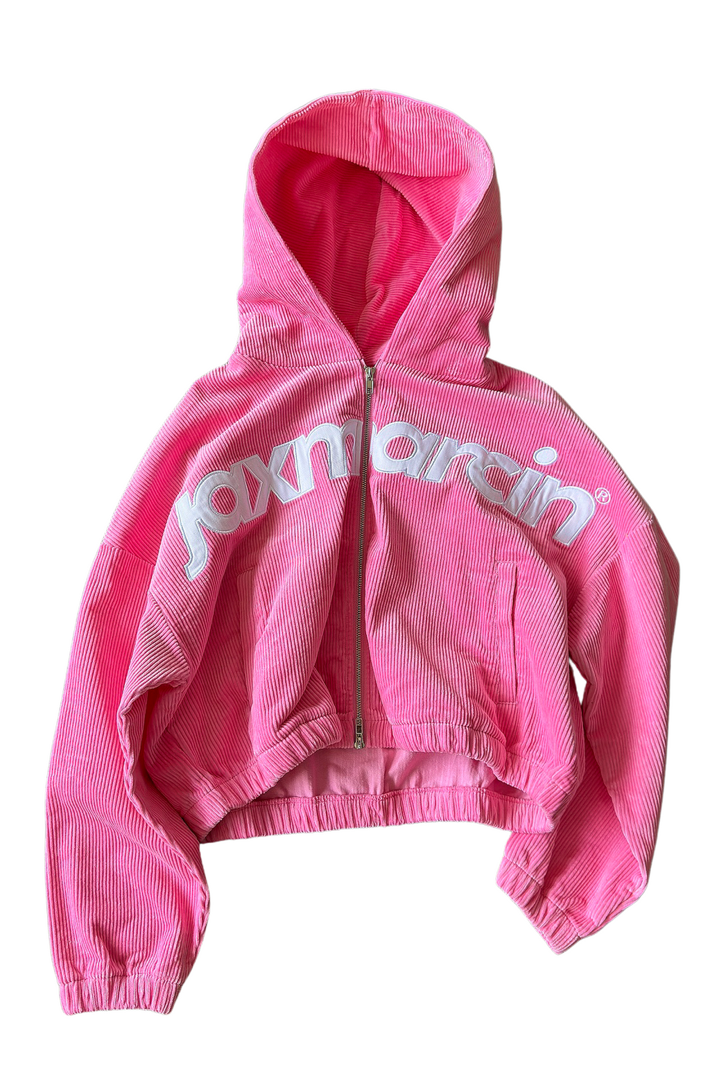 Pink Corduroy Zip Up