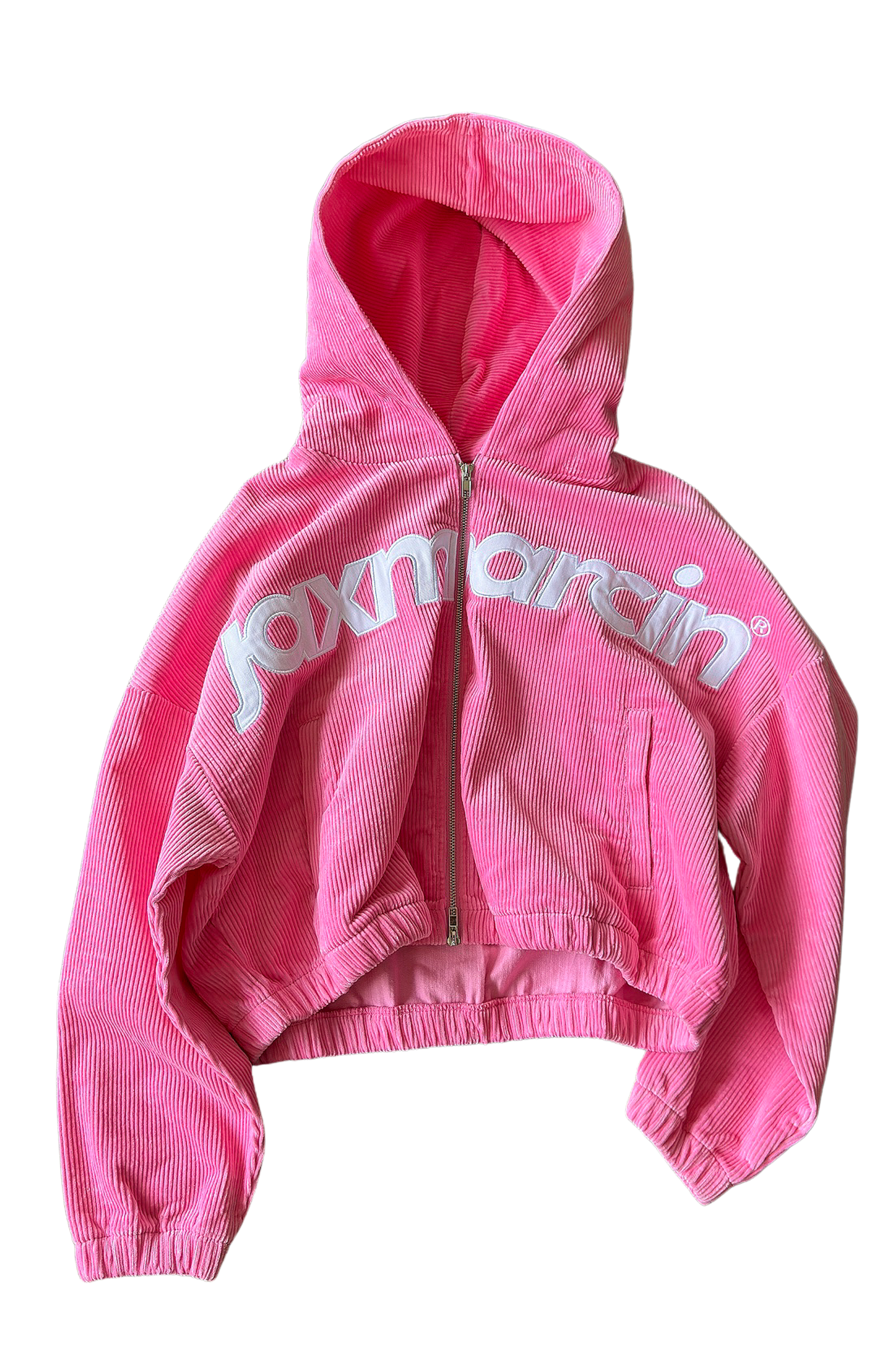 Pink Corduroy Zip Up