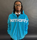 Blue corduroy zip up