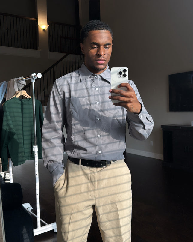 Jáx Button-up long sleeve (Grey)