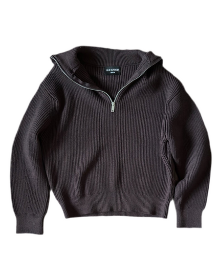 JM Burgundy Quarter Sweater
