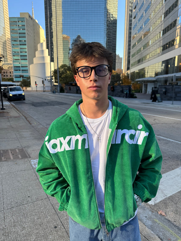 Dark green Corduroy Zip up