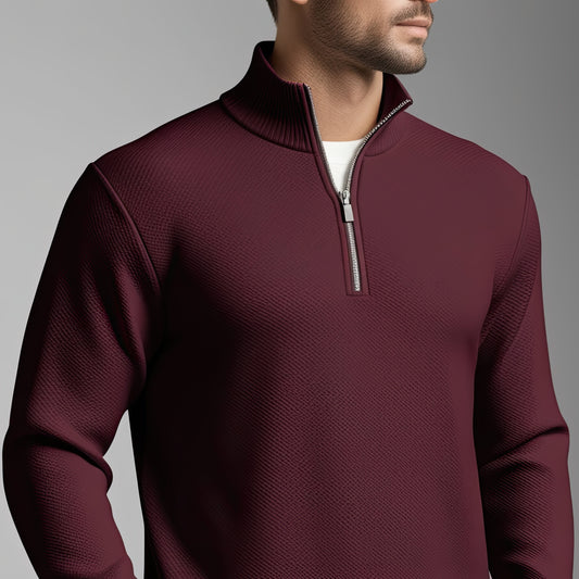 Burgundy Quarter-Zip up