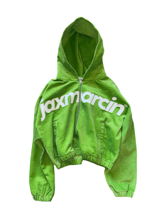 Green Corduroy Zip Up