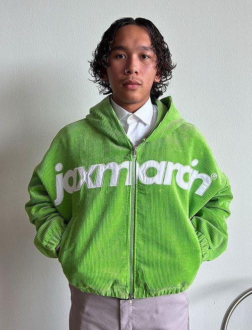 Jax Marcin Green Corduroy Zip Up