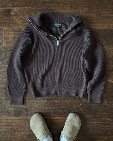 JM Burgundy Quarter Sweater