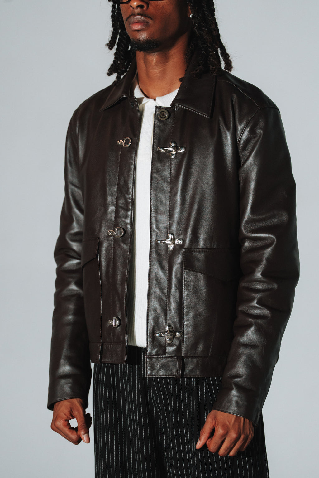 Dark brown Clasp Jacket