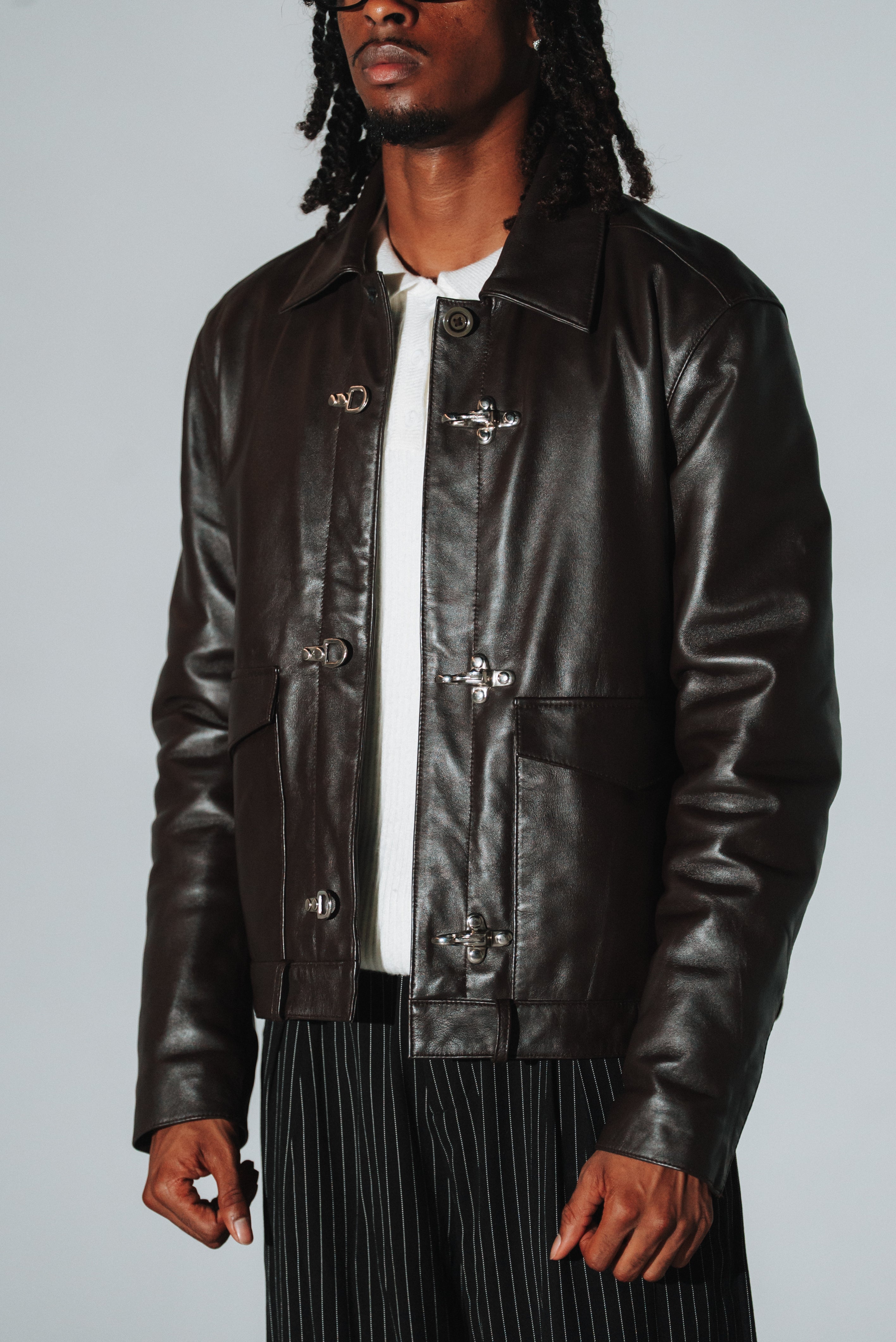 Dark brown Clasp Jacket