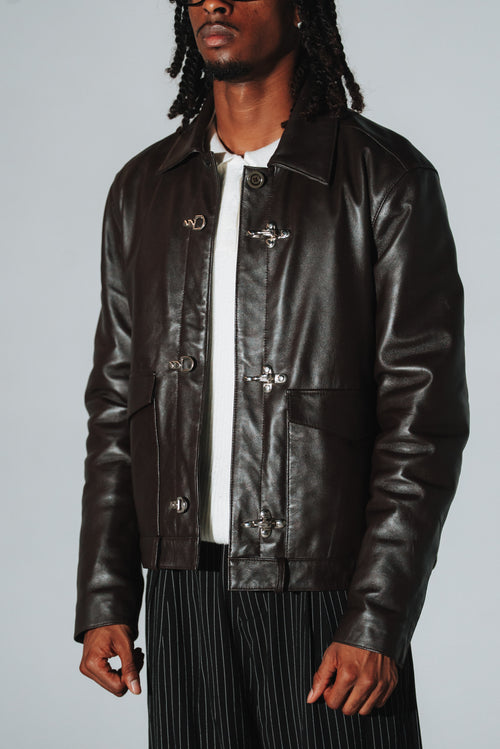 Dark brown Clasp Jacket