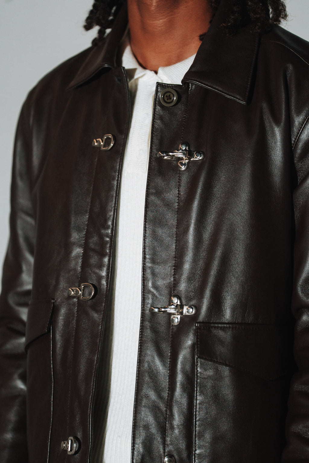 Dark brown Clasp Jacket