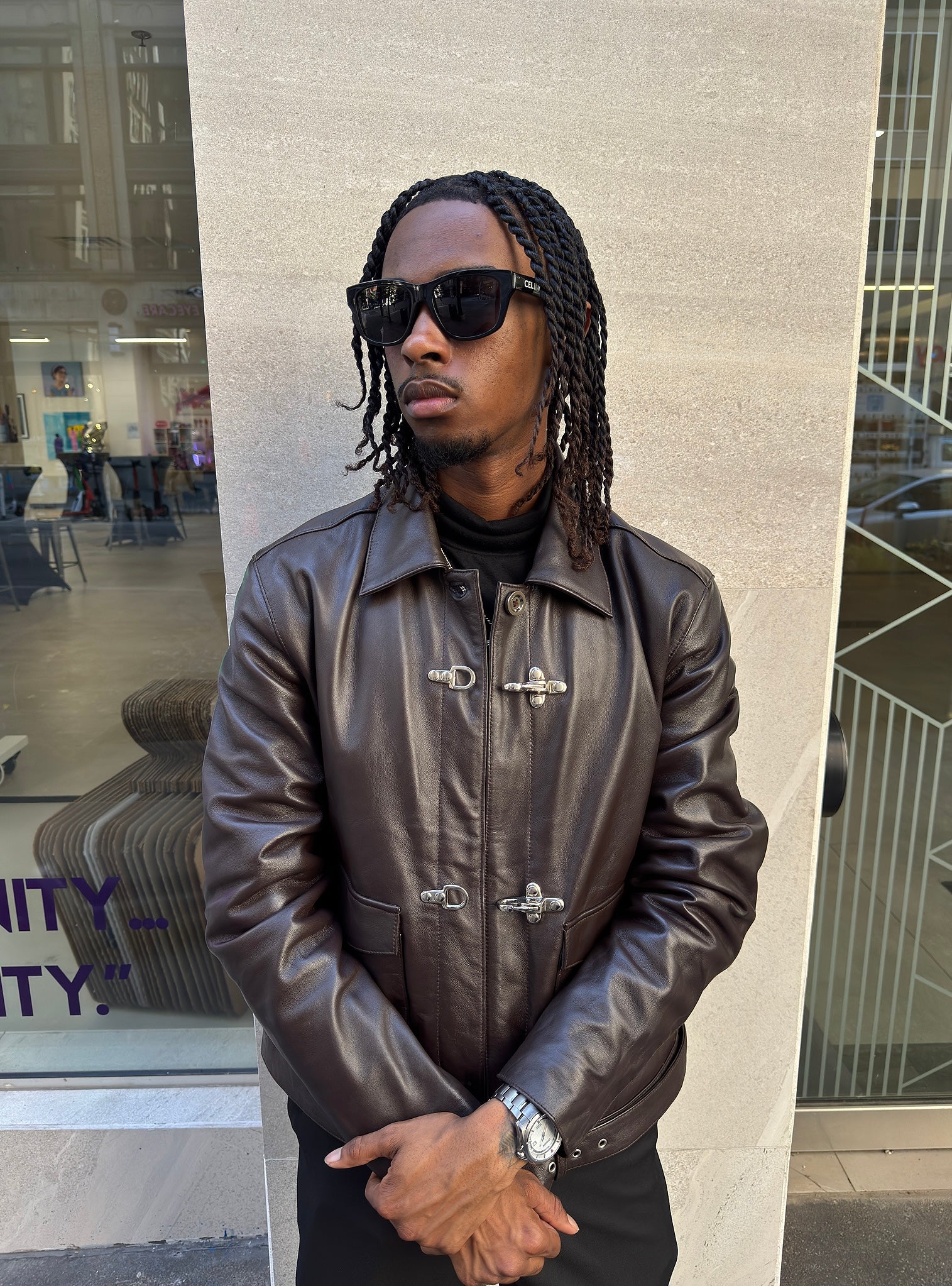 Jax Marcin Runway Clasp Jacket