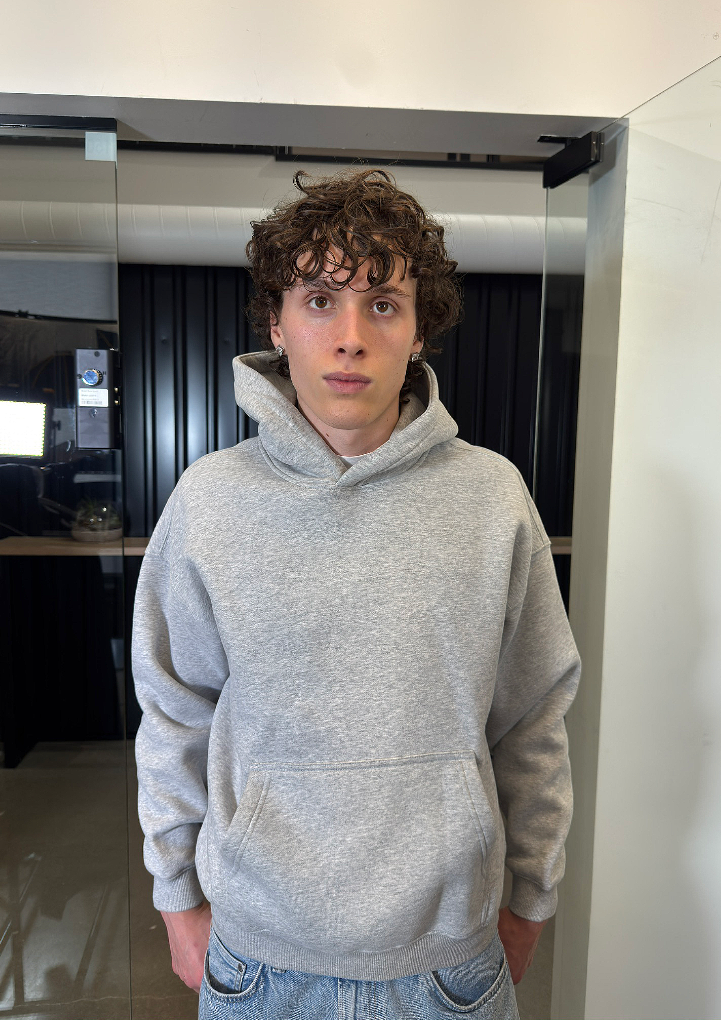 GREY SIGNATURE HOODIE