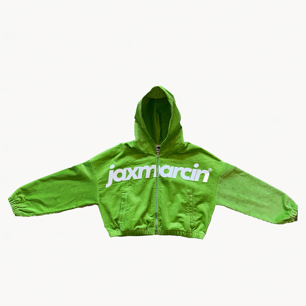 Jax Marcin Green Corduroy Zip Up