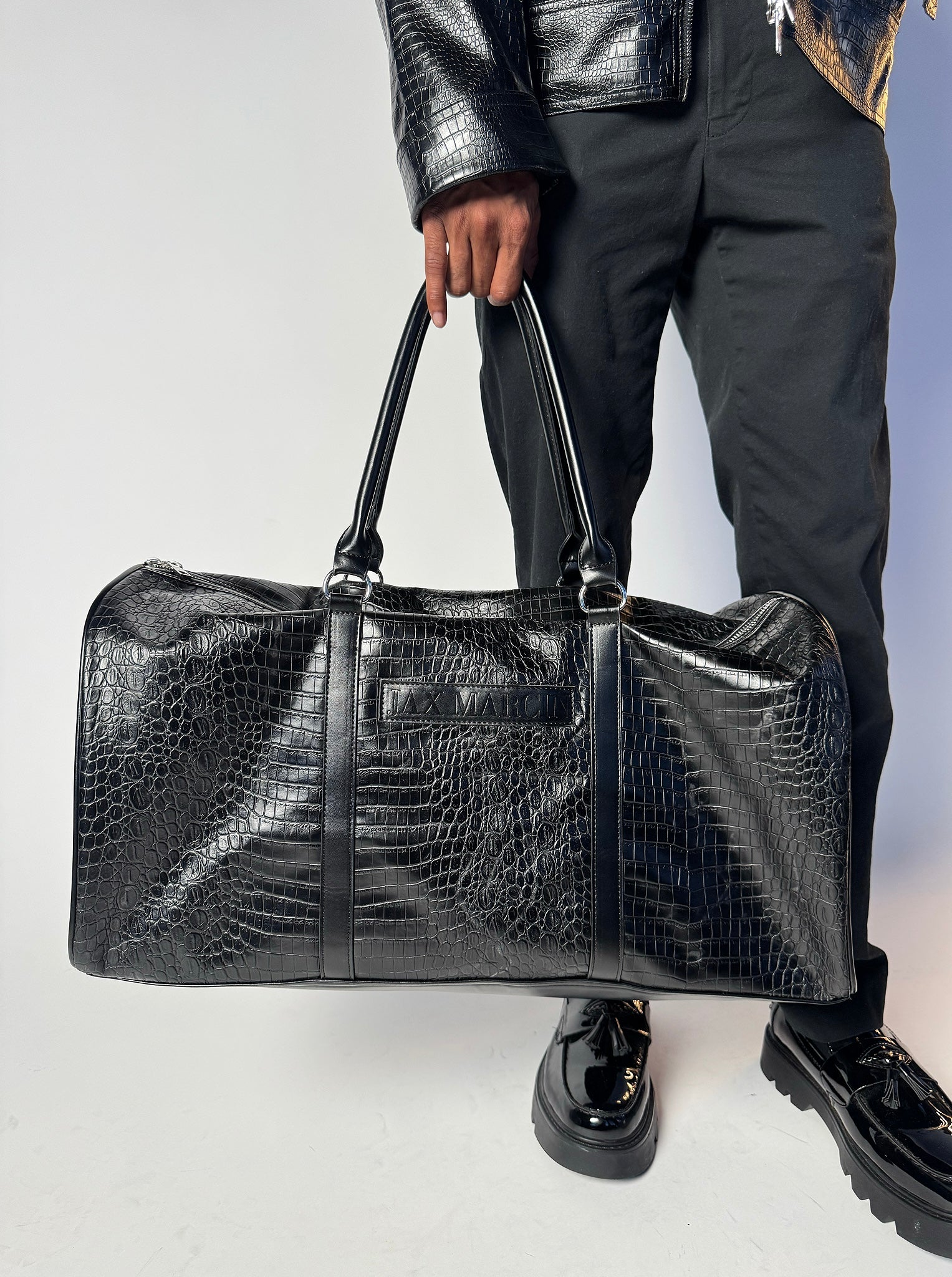 Crocodile Leather Duffle Bag