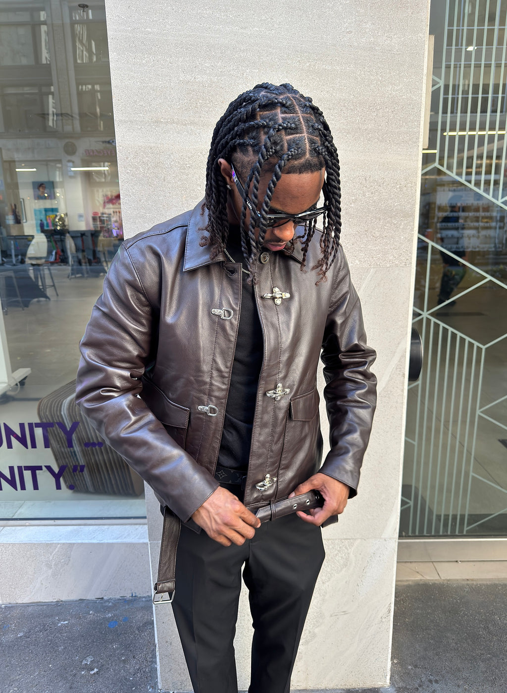 Dark brown Clasp Jacket