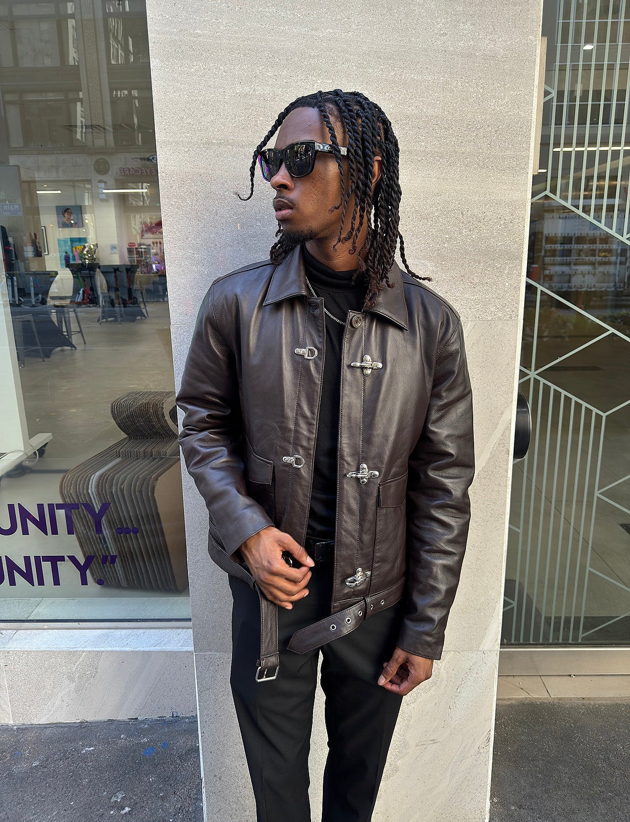 Jax Marcin Runway Clasp Jacket