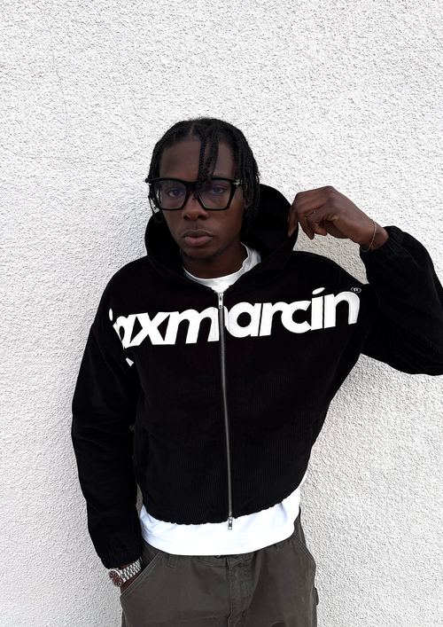 Black Corduroy Zip up