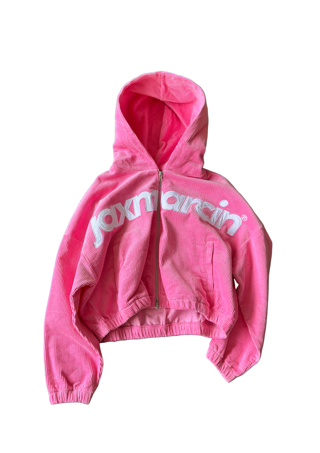 Pink Corduroy Zip Up