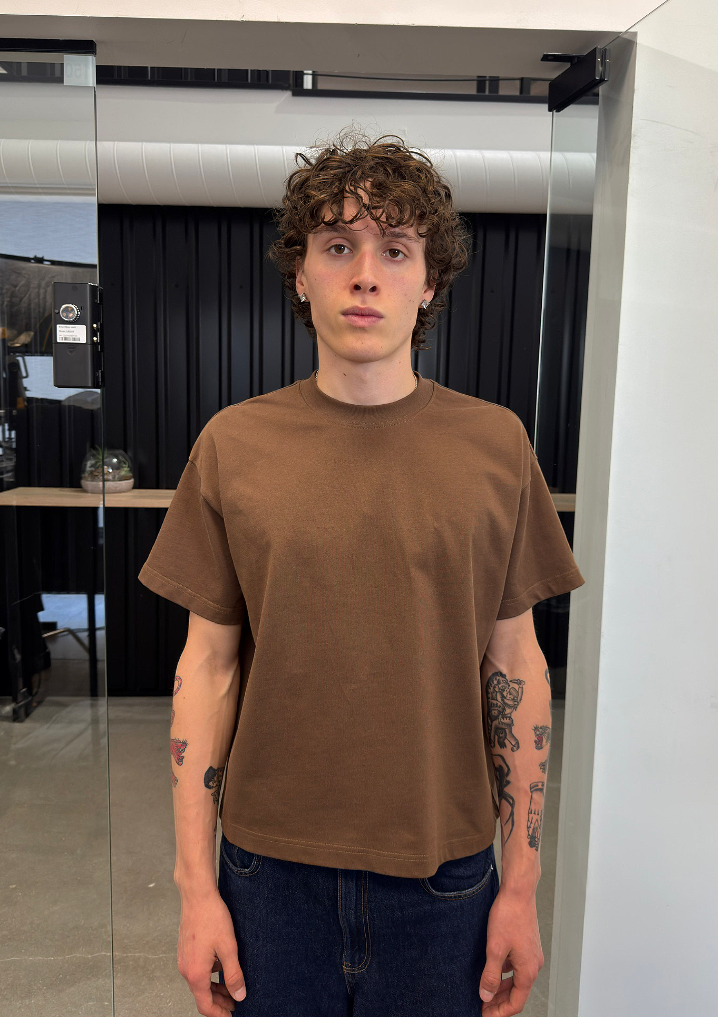 BROWN  BABY TEE